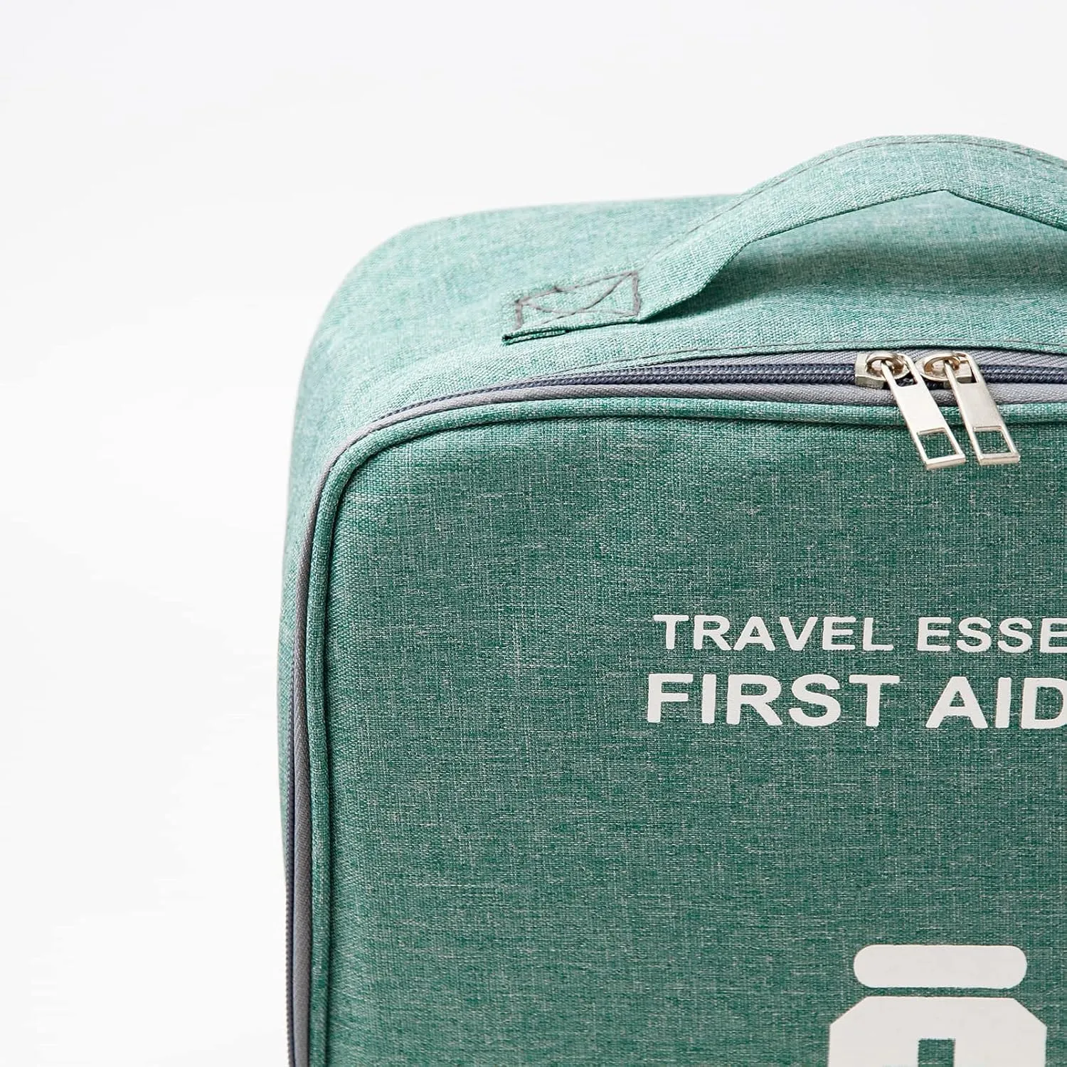 Empty First Aid Bags, Travel Medicine Bag, Medical Supplies Organizer Bag, Portable Kit for Traveling, Car, Home, Camping, Office, Hiking, Outdoor (Cationic Green)