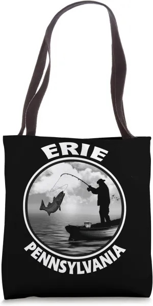 Erie Pennsylvania Lake Erie Fishing Walleye Bass Perch Fish Tote Bag