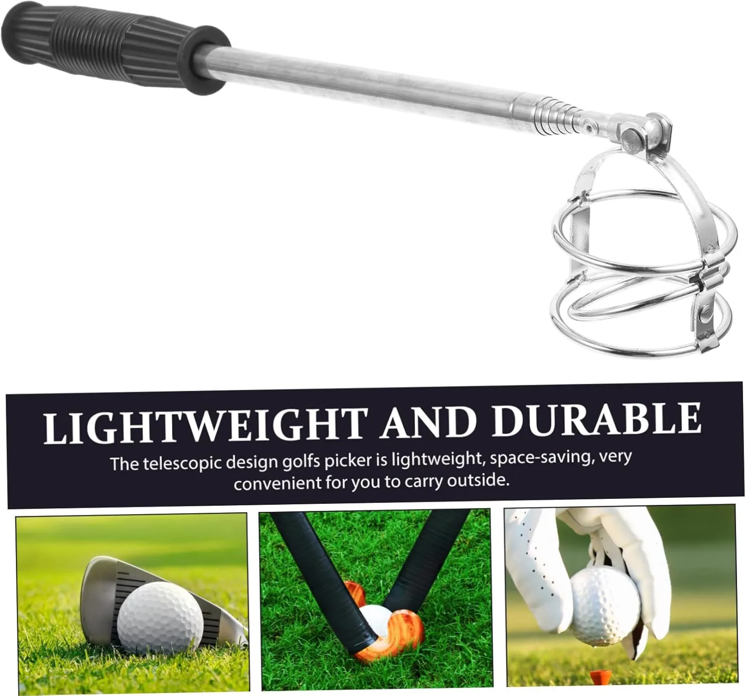 ERINGOGO Golf Catcher Anti-Skid Grip Tool Telescopic Picker Golfs Supply Golfs Part
