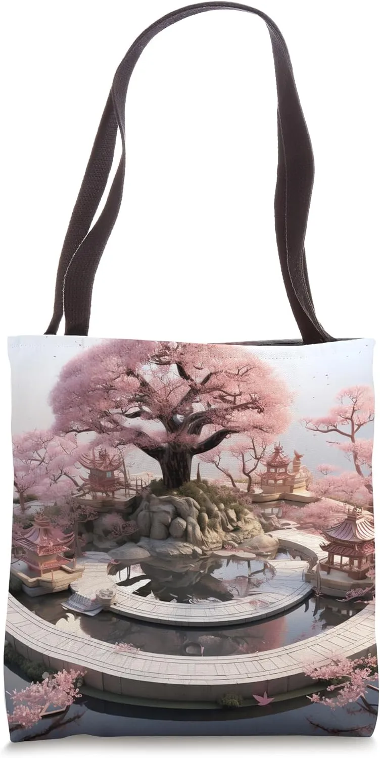 Eternal Serenity Blossoms Adrift in Circular Zenith Tote Bag