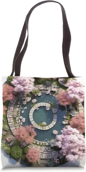 Eternal Serenity Blossoms Adrift in Circular Zenith Tote Bag