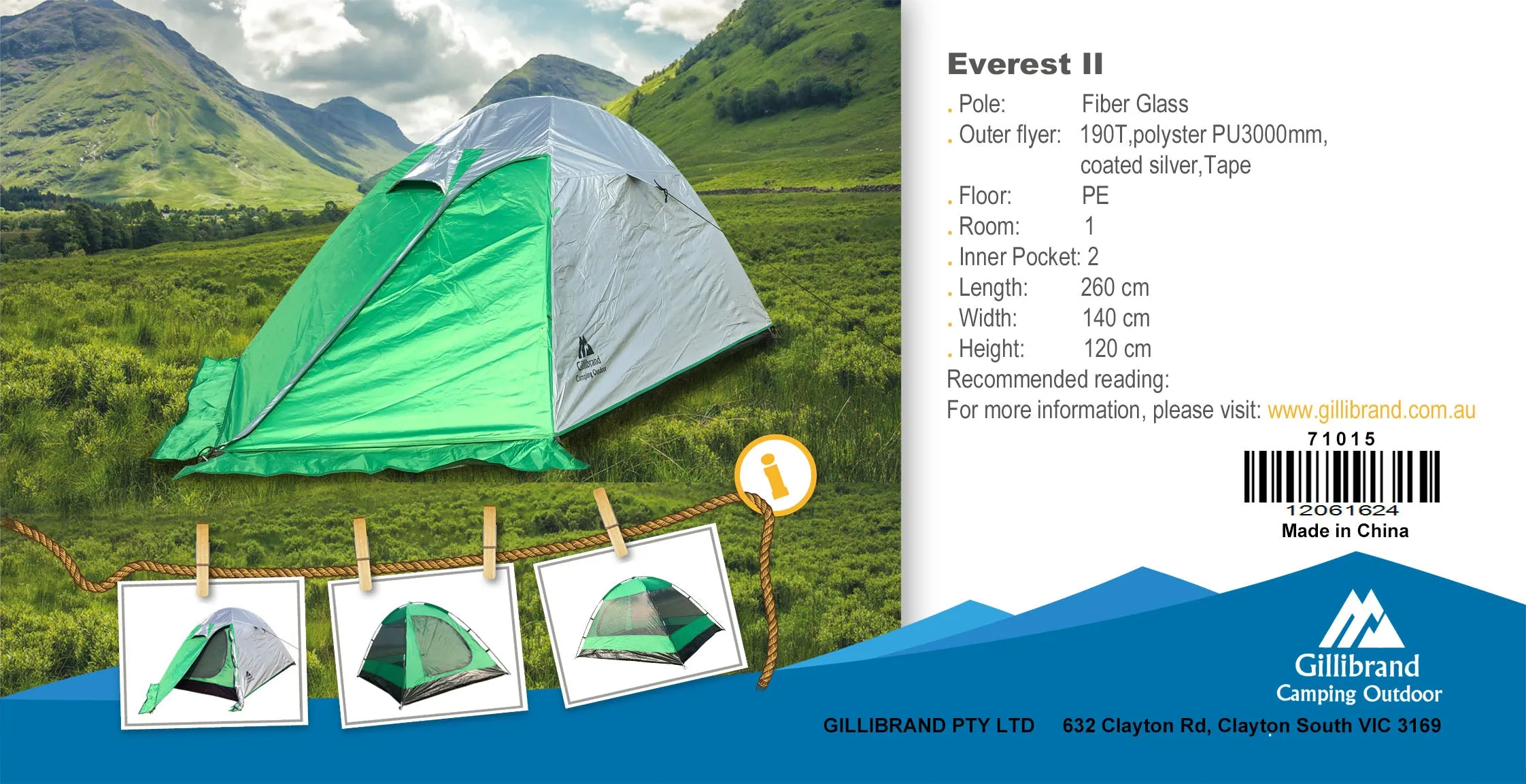 Everest II 1-2 Persons Tent