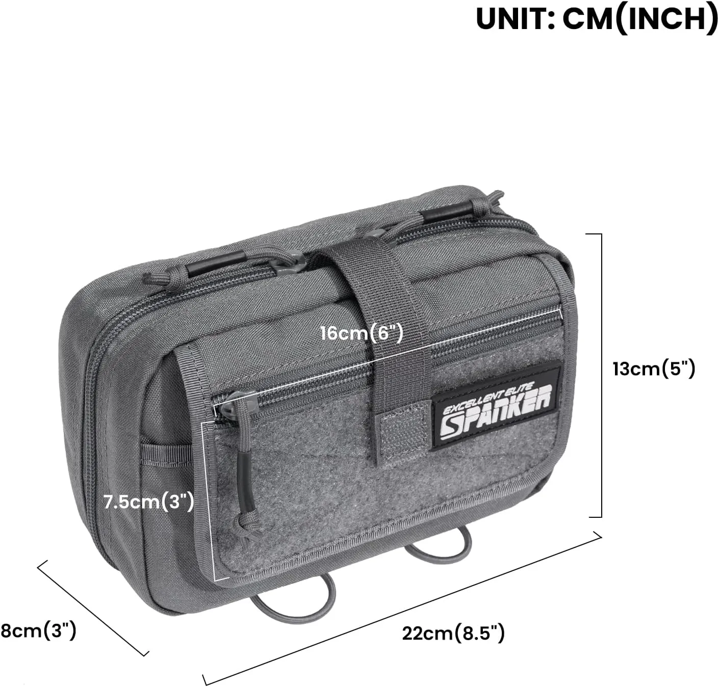 EXCELLENT ELITE SPANKER Tactical First Aid Pouch IFAK Rip Away Molle EMT Pouch Compact Admin Pouch Medical Utility Pouch Emergency Survival Kits for Tactical Vest,Backpack