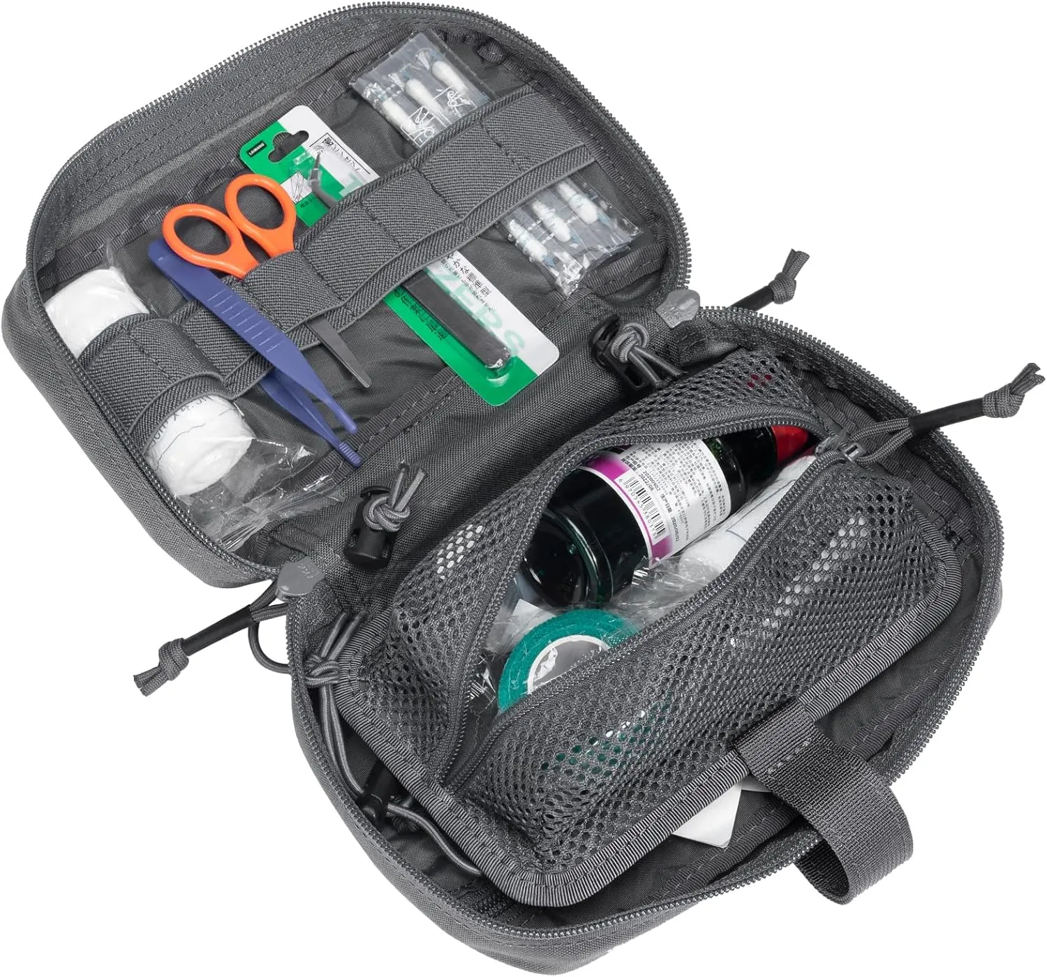 EXCELLENT ELITE SPANKER Tactical First Aid Pouch IFAK Rip Away Molle EMT Pouch Compact Admin Pouch Medical Utility Pouch Emergency Survival Kits for Tactical Vest,Backpack
