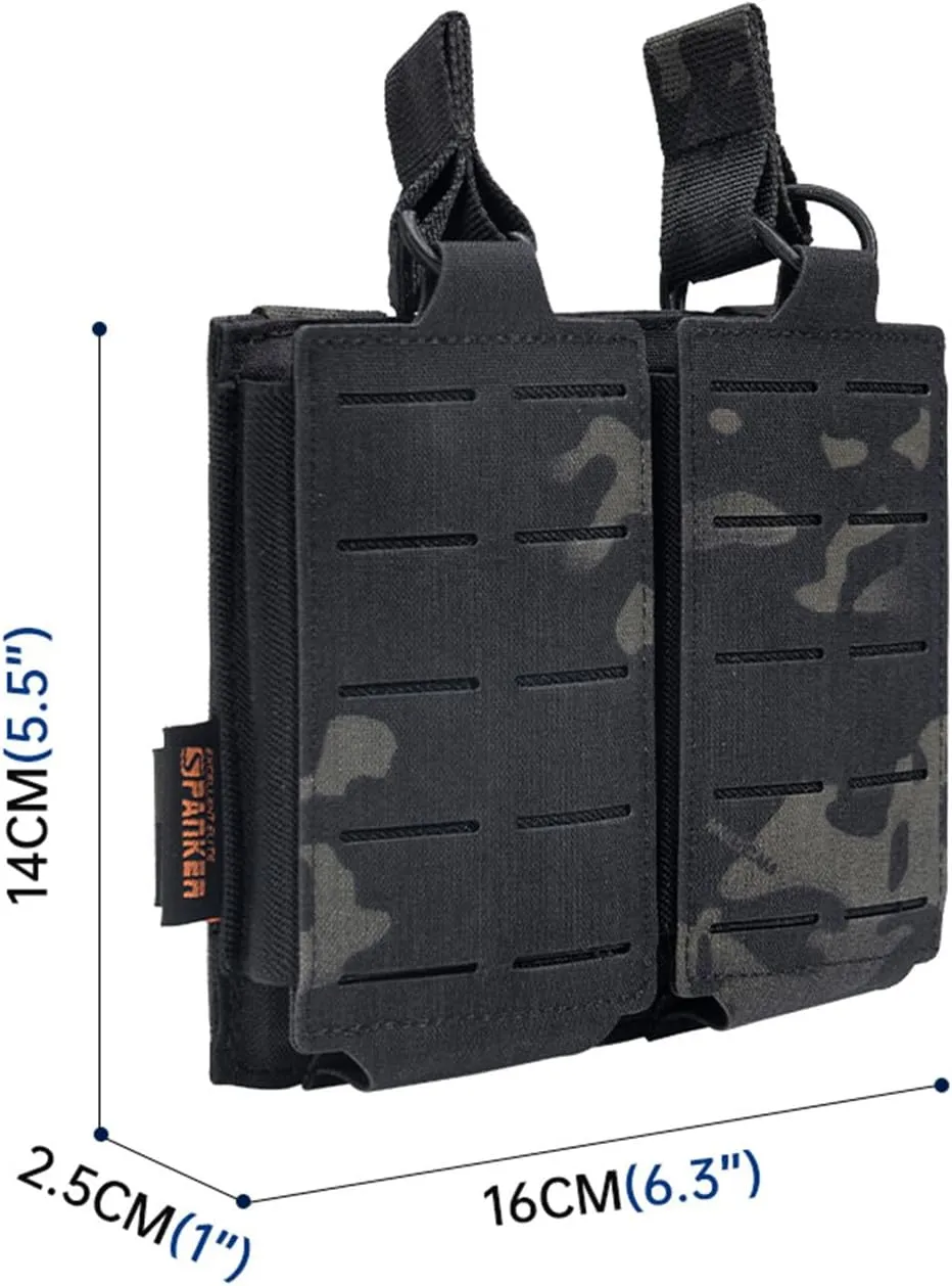 EXCELLENT ELITE SPANKER Tactical Mag Pouch Open-Top Single/Double/Triple Molle Magazine Pouch for Magazines M4 M16 AR-15 5.56