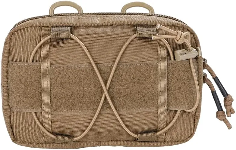 EXCELLENT ELITE SPANKER Tactical Molle Admin Pouch Compact Utility EDC Tool Bag with Shoulder Strap Nylon Belt Waist Bag for Tactical Accessories
