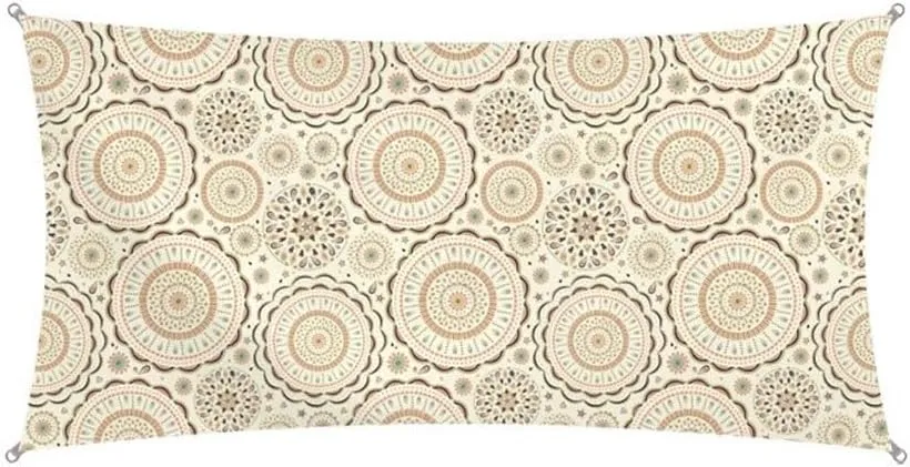 exproyzk Sun Shade Sail Waterproof Rectangle UV Block Canopy Awning for Patio Garden Backyard Activities (We Can Customize The Size and Pattern)(#A,4x2m)