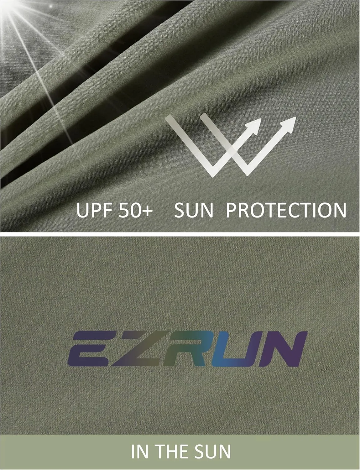 EZRUN Men's Hiking Cargo Shorts Quick Dry Golf Outdoor Work Tactical Shorts with Multi Pocket for Fishing Travel