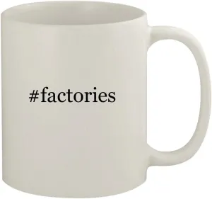 #factories - 11oz Ceramic White Coffee Mug, White