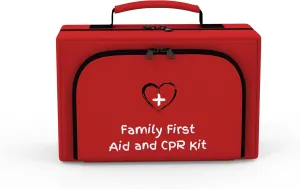 Family First Aid & CPR Kit - Emergency Medical Kit for The Entire Family, Child, Kids, and Youth. Perfect for Camping, Travel, Car, Hiking, Sports, Outdoor, and Home - First Aid Guide Life Safety Pro