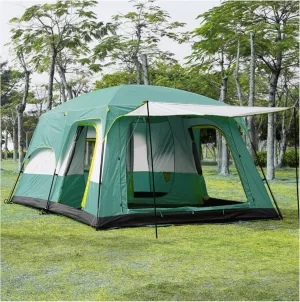 Family Tents 5 to 8 Persons Pest Control,Ventilation Tents Waterproof Sturdy and Practical Double Skin Tent for Hiking Backpacking