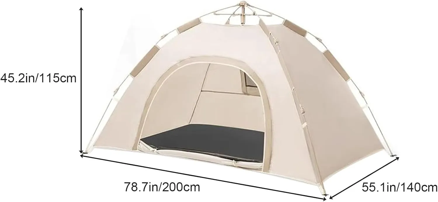 Family Tents for Camping, Backpacking Tent, Lightweight Outdoor Tent, Thickened Wind and Rainproof, Easy Setup, for Hiking, Beach