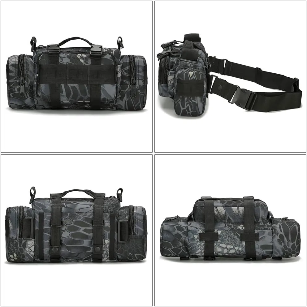 Fanny Deployment Bag Tactical Waist Pack Small Sling Pack Hand Carry Handlebar Bag (Jungle Digital)
