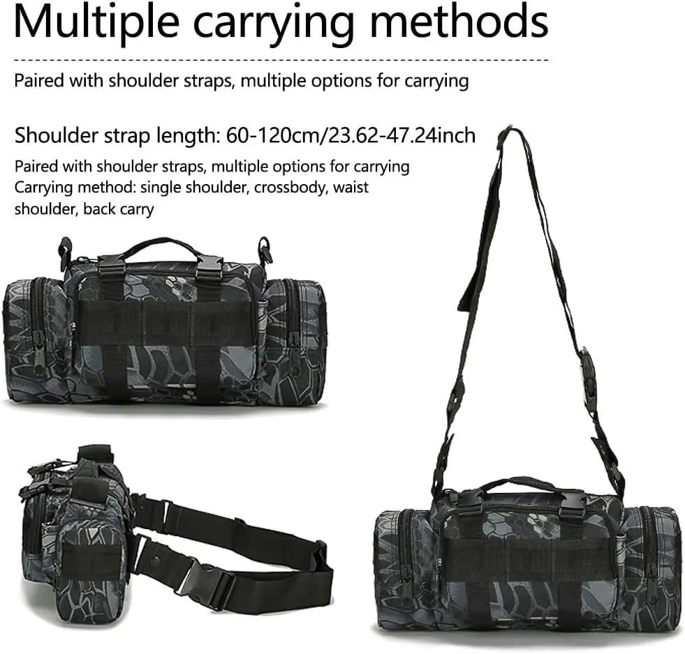 Fanny Deployment Bag Tactical Waist Pack Small Sling Pack Hand Carry Handlebar Bag (Jungle Digital)