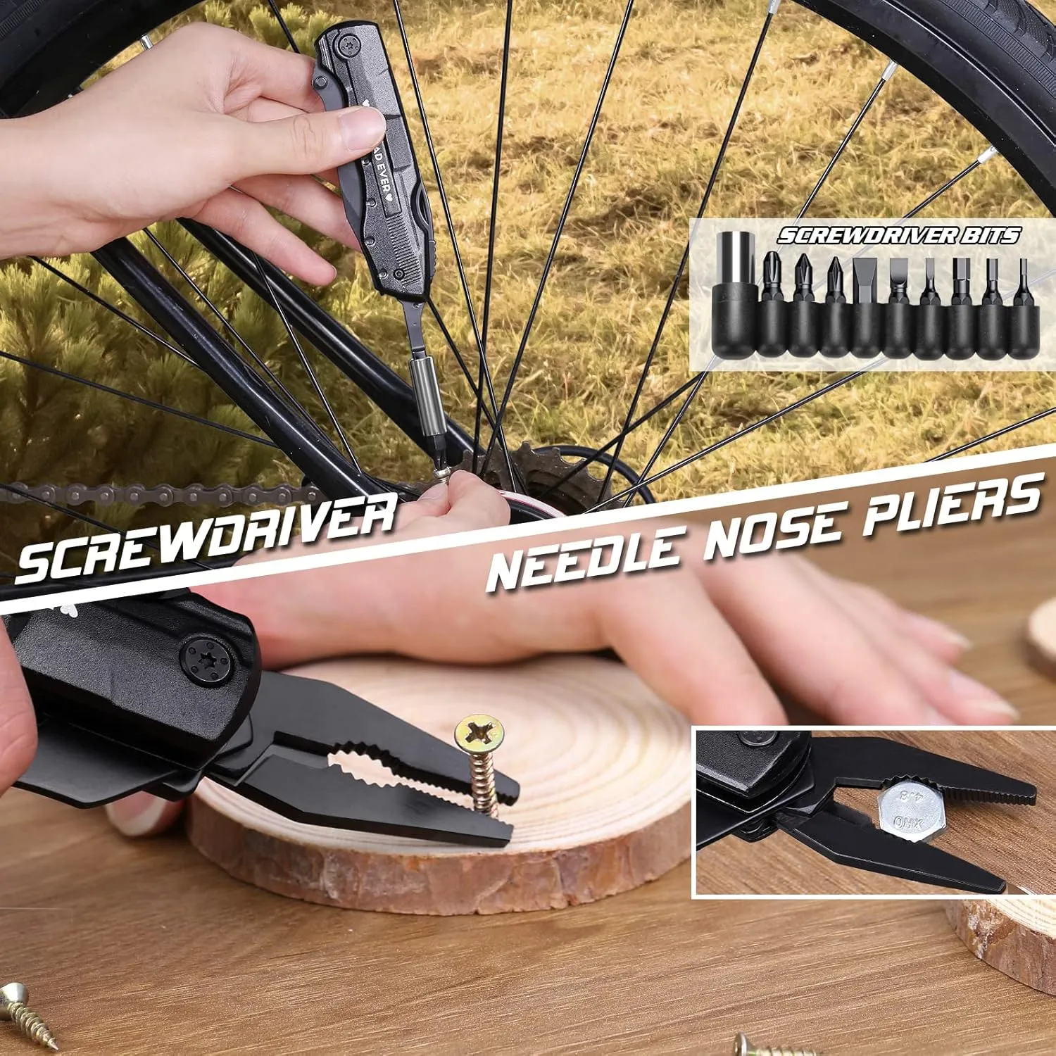 Fathers Day Dad Gifts from Daughter Son,Multitool Pocket Knife "BEST DAD EVER",Birthday Father's Day Gifts for Dad,Unique Camping Hunting Cycling Gift Ideas
