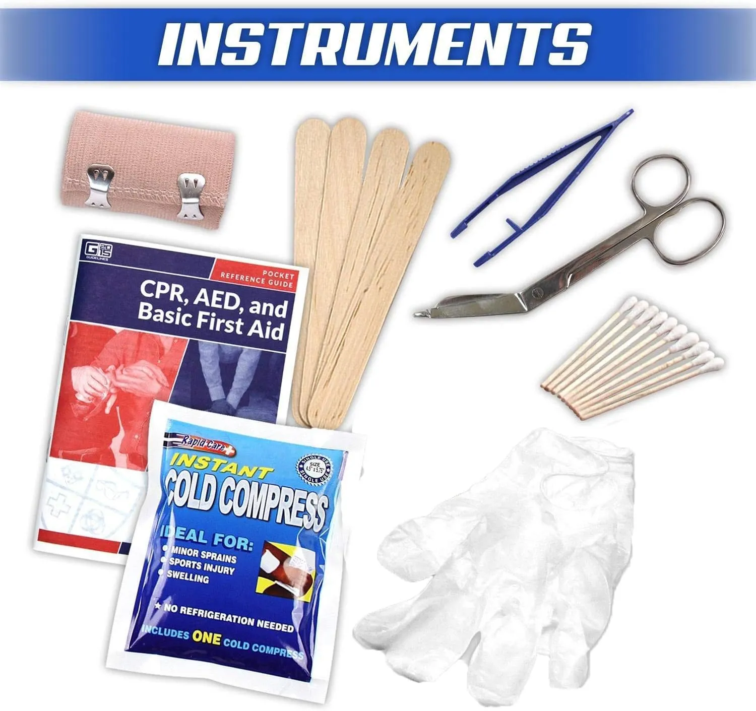 First Aid 80098 3 Shelf All Purpose First Aid Kit Cabinet, Class A , Exceeds OSHA/ANSI Z308.1 2015, Wall Mountable