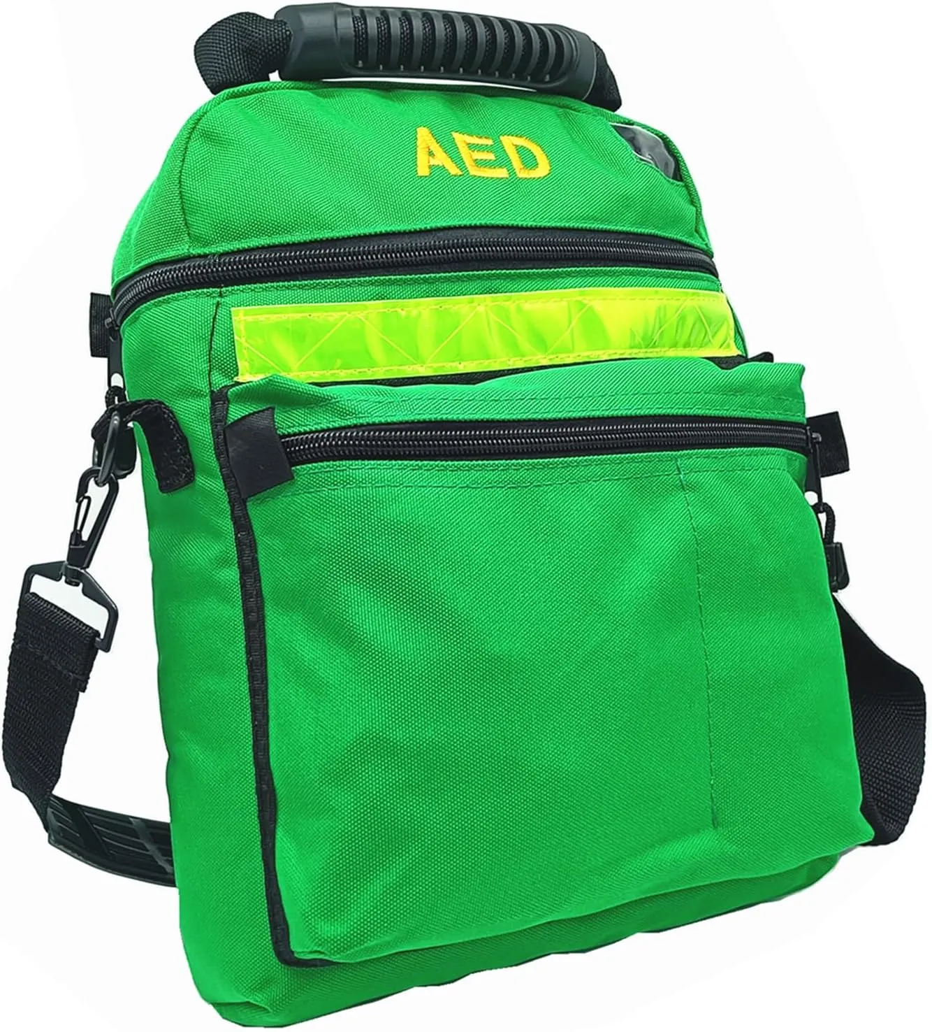 First Aid Bag AED Medical 1st Aid Empty Rescue Defibrillator First Responder Bags for Emergency Critical Healthcare Protection (Bag Only) (Green)