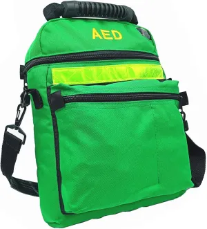 First Aid Bag AED Medical 1st Aid Empty Rescue Defibrillator First Responder Bags for Emergency Critical Healthcare Protection (Bag Only) (Green)