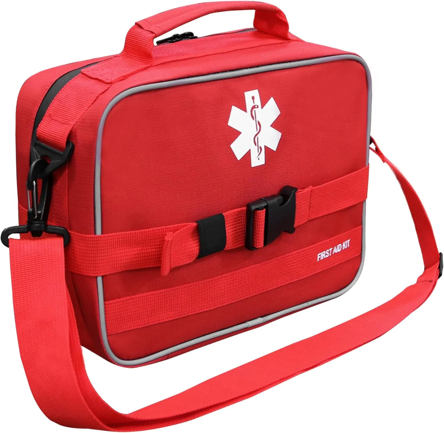 First Aid Bag Empty, Survival Kit, First Aid Kit for Home, Large Medical Emergency Kit Bag, Molle Medical Pouch for Car, Camping, Travel, Outdoor Sports, Office Emergency Supplies (Bag Only)