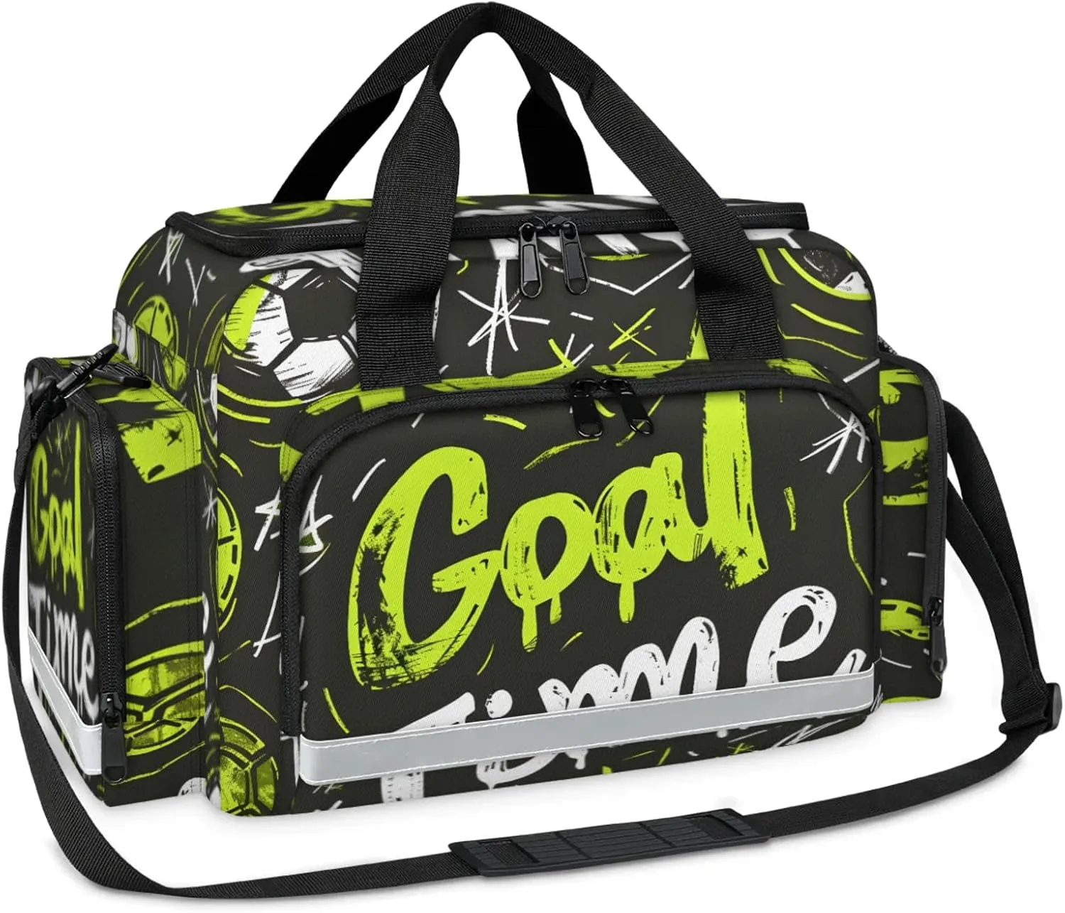 First Aid Bags Empty, Abstract Soccer Emergency Bag Cartoon Football First Aid Kit Multiple Compartment Kit Carrier On Call Trauma Bag For Paramedics Emergency Medical Supplies Kit