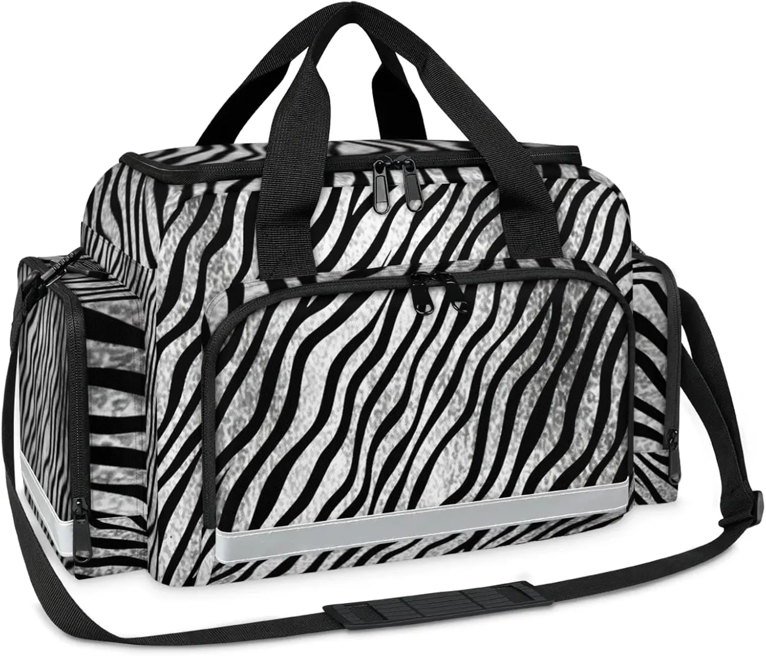 First Aid Bags Empty, Bold Leopard Print Emergency Bag First Aid Kit Multiple Compartment Kit Carrier On Call Trauma Bag For Paramedics Emergency Medical Supplies Kit