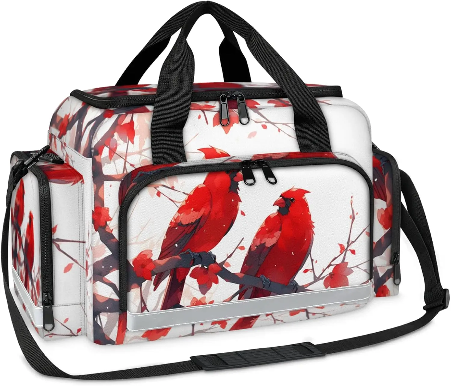 First Aid Bags Empty, Cardinal Birds Emergency Bag First Aid Kit Multiple Compartment Kit Carrier On Call Trauma Bag For Paramedics Emergency Medical Supplies Kit