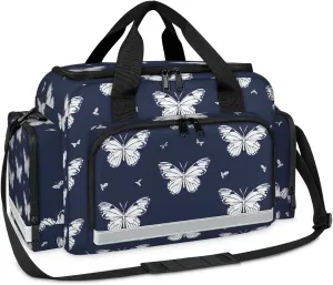 First Aid Bags Empty, Common Butterfly Emergency Bag First Aid Kit Multiple Compartment Kit Carrier On Call Trauma Bag For Paramedics Emergency Medical Supplies Kit