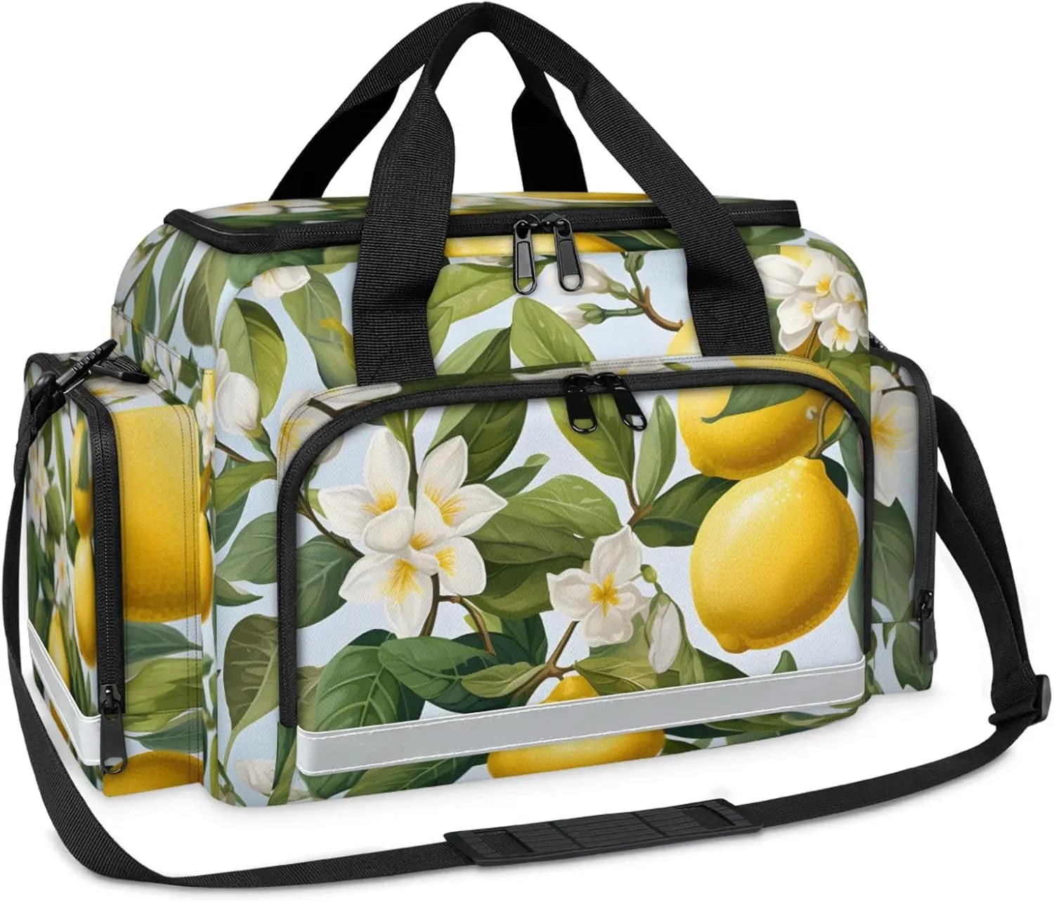 First Aid Bags Empty, Creamy Lemon Emergency Bag First Aid Kit Multiple Compartment Kit Carrier On Call Trauma Bag For Paramedics Emergency Medical Supplies Kit