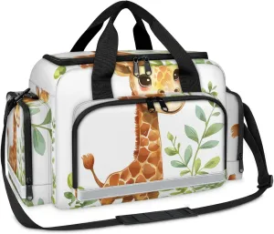 First Aid Bags Empty, Cute Giraffe Emergency Bag First Aid Kit Multiple Compartment Kit Carrier On Call Trauma Bag For Paramedics Emergency Medical Supplies Kit