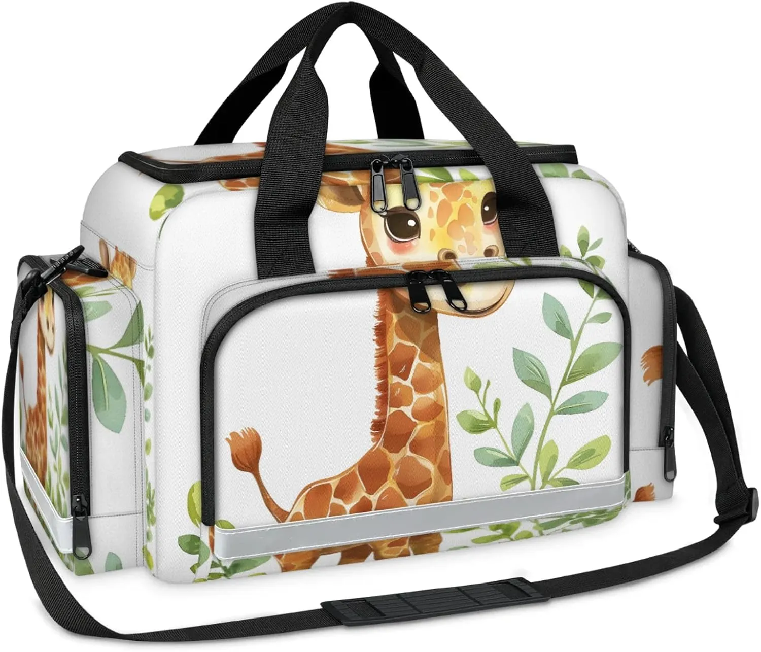 First Aid Bags Empty, Cute Giraffe Emergency Bag First Aid Kit Multiple Compartment Kit Carrier On Call Trauma Bag For Paramedics Emergency Medical Supplies Kit