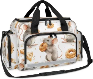 First Aid Bags Empty, Cute Mouse Emergency Bag First Aid Kit Multiple Compartment Kit Carrier On Call Trauma Bag For Paramedics Emergency Medical Supplies Kit