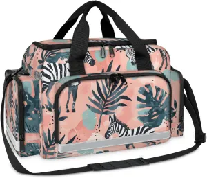 First Aid Bags Empty, Endangered Zebra Emergency Bag First Aid Kit Multiple Compartment Kit Carrier On Call Trauma Bag For Paramedics Emergency Medical Supplies Kit
