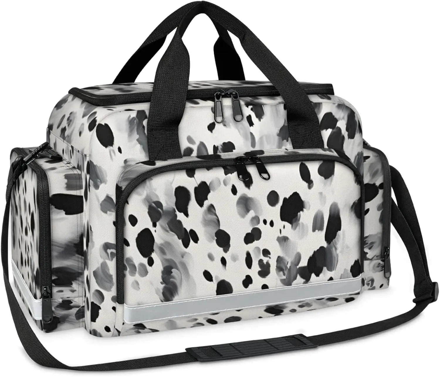 First Aid Bags Empty, Fashionable Leopard Print Emergency Bag First Aid Kit Multiple Compartment Kit Carrier On Call Trauma Bag For Paramedics Emergency Medical Supplies Kit