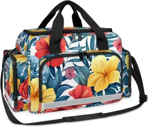 First Aid Bags Empty, Glitter Flowers Emergency Bag First Aid Kit Multiple Compartment Kit Carrier On Call Trauma Bag For Paramedics Emergency Medical Supplies Kit