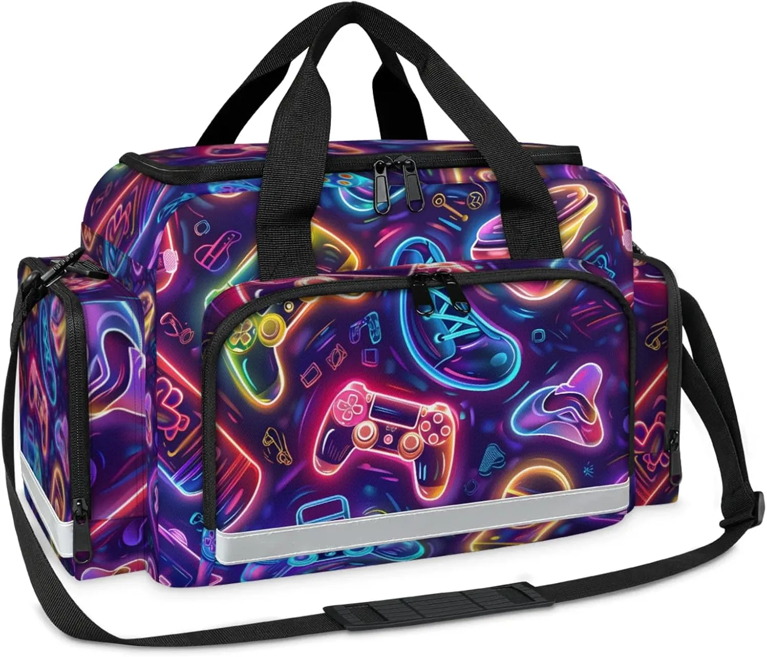 First Aid Bags Empty, Glitter Game Console Emergency Bag First Aid Kit Multiple Compartment Kit Carrier On Call Trauma Bag For Paramedics Emergency Medical Supplies Kit