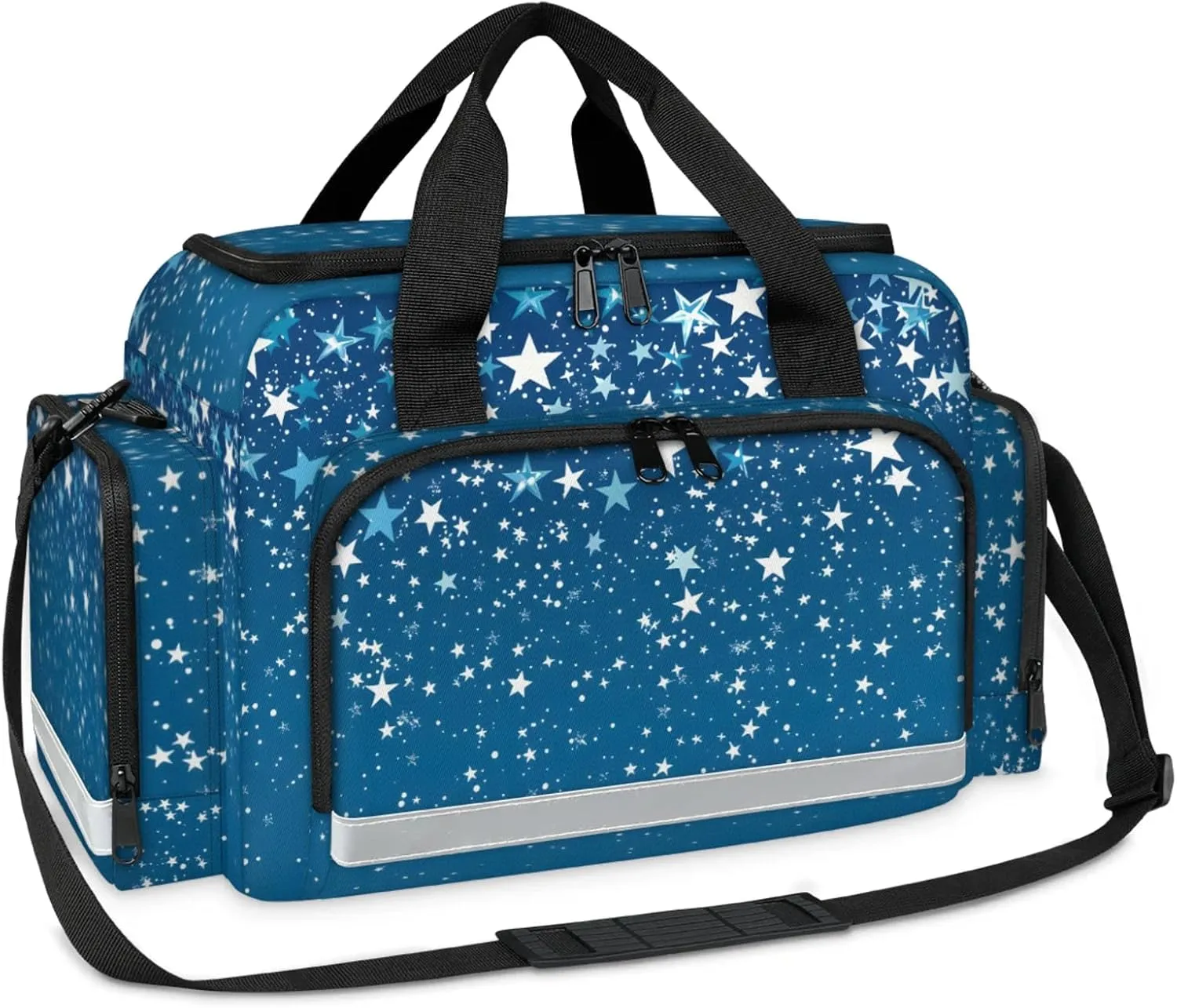 First Aid Bags Empty, Glowing Starry Sky Emergency Bag First Aid Kit Multiple Compartment Kit Carrier On Call Trauma Bag For Paramedics Emergency Medical Supplies Kit