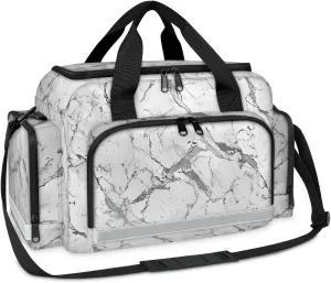 First Aid Bags Empty, Gray Marble Emergency Bag First Aid Kit Multiple Compartment Kit Carrier On Call Trauma Bag For Paramedics Emergency Medical Supplies Kit