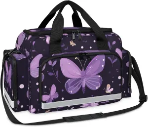 First Aid Bags Empty, Lonely Butterfly Emergency Bag First Aid Kit Multiple Compartment Kit Carrier On Call Trauma Bag For Paramedics Emergency Medical Supplies Kit