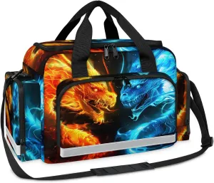 First Aid Bags Empty, Mythical Dragon Emergency Bag First Aid Kit Multiple Compartment Kit Carrier On Call Trauma Bag For Paramedics Emergency Medical Supplies Kit