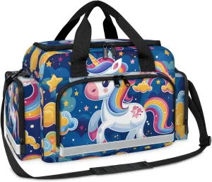 First Aid Bags Empty, Rainbow Unicorn Emergency Bag First Aid Kit Multiple Compartment Kit Carrier On Call Trauma Bag For Paramedics Emergency Medical Supplies Kit