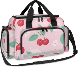 First Aid Bags Empty, Red Cherry Emergency Bag First Aid Kit Multiple Compartment Kit Carrier On Call Trauma Bag For Paramedics Emergency Medical Supplies Kit