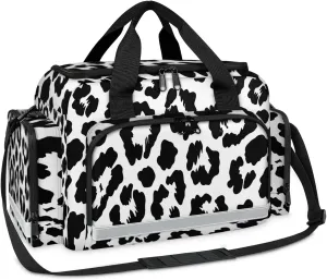 First Aid Bags Empty, Sleek Leopard Print Emergency Bag First Aid Kit Multiple Compartment Kit Carrier On Call Trauma Bag For Paramedics Emergency Medical Supplies Kit