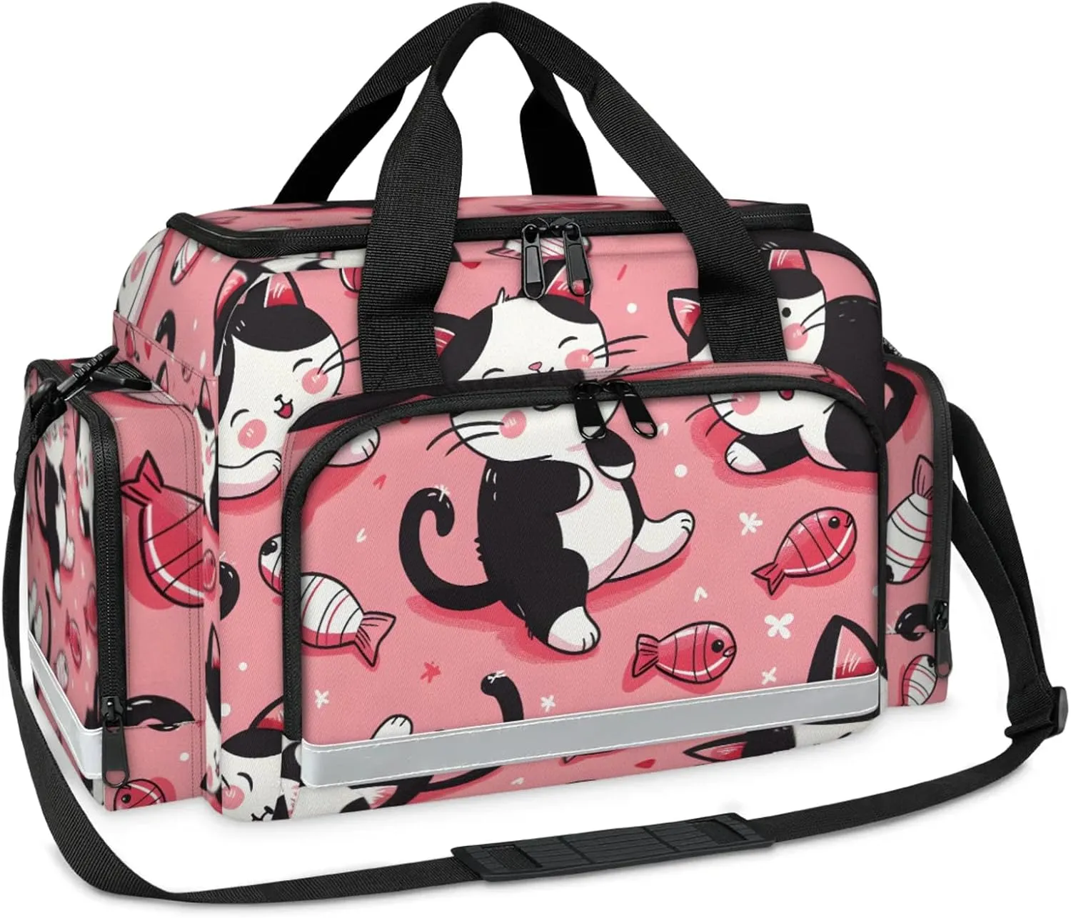 First Aid Bags Empty, Spotted Cats Emergency Bag First Aid Kit Multiple Compartment Kit Carrier On Call Trauma Bag For Paramedics Emergency Medical Supplies Kit