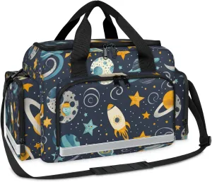 First Aid Bags Empty, Starry Sky - Rocket Emergency Bag Explore The Universe First Aid Kit Multiple Compartment Kit Carrier On Call Trauma Bag For Paramedics Emergency Medical Supplies Kit