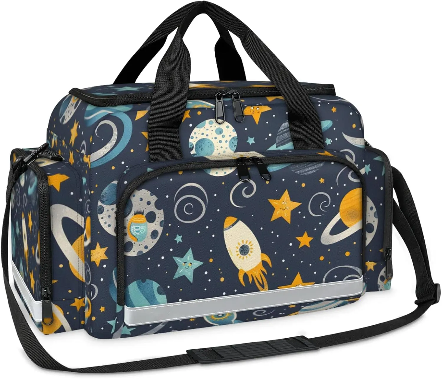 First Aid Bags Empty, Starry Sky - Rocket Emergency Bag Explore The Universe First Aid Kit Multiple Compartment Kit Carrier On Call Trauma Bag For Paramedics Emergency Medical Supplies Kit