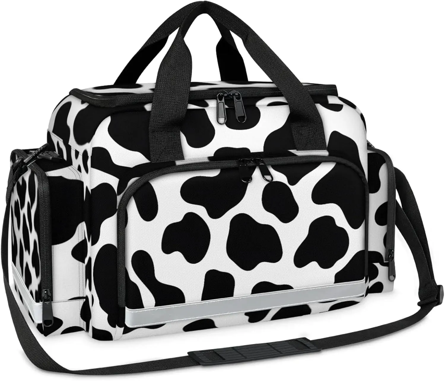 First Aid Bags Empty, Warm Leopard Print Emergency Bag First Aid Kit Multiple Compartment Kit Carrier On Call Trauma Bag For Paramedics Emergency Medical Supplies Kit