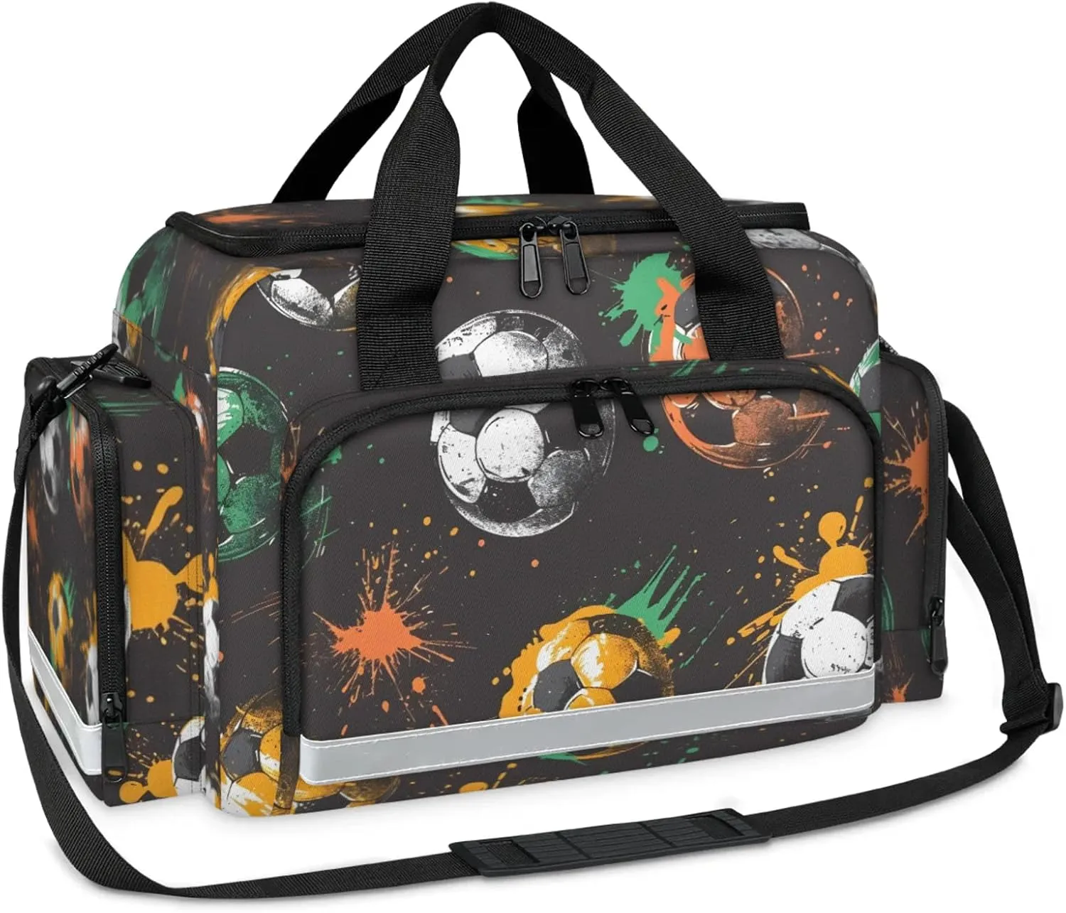 First Aid Bags Empty, Watercolor Football Emergency Bag First Aid Kit Multiple Compartment Kit Carrier On Call Trauma Bag For Paramedics Emergency Medical Supplies Kit
