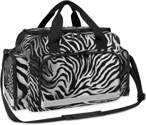 First Aid Bags Empty, Zebra Marble Emergency Bag First Aid Kit Multiple Compartment Kit Carrier On Call Trauma Bag For Paramedics Emergency Medical Supplies Kit