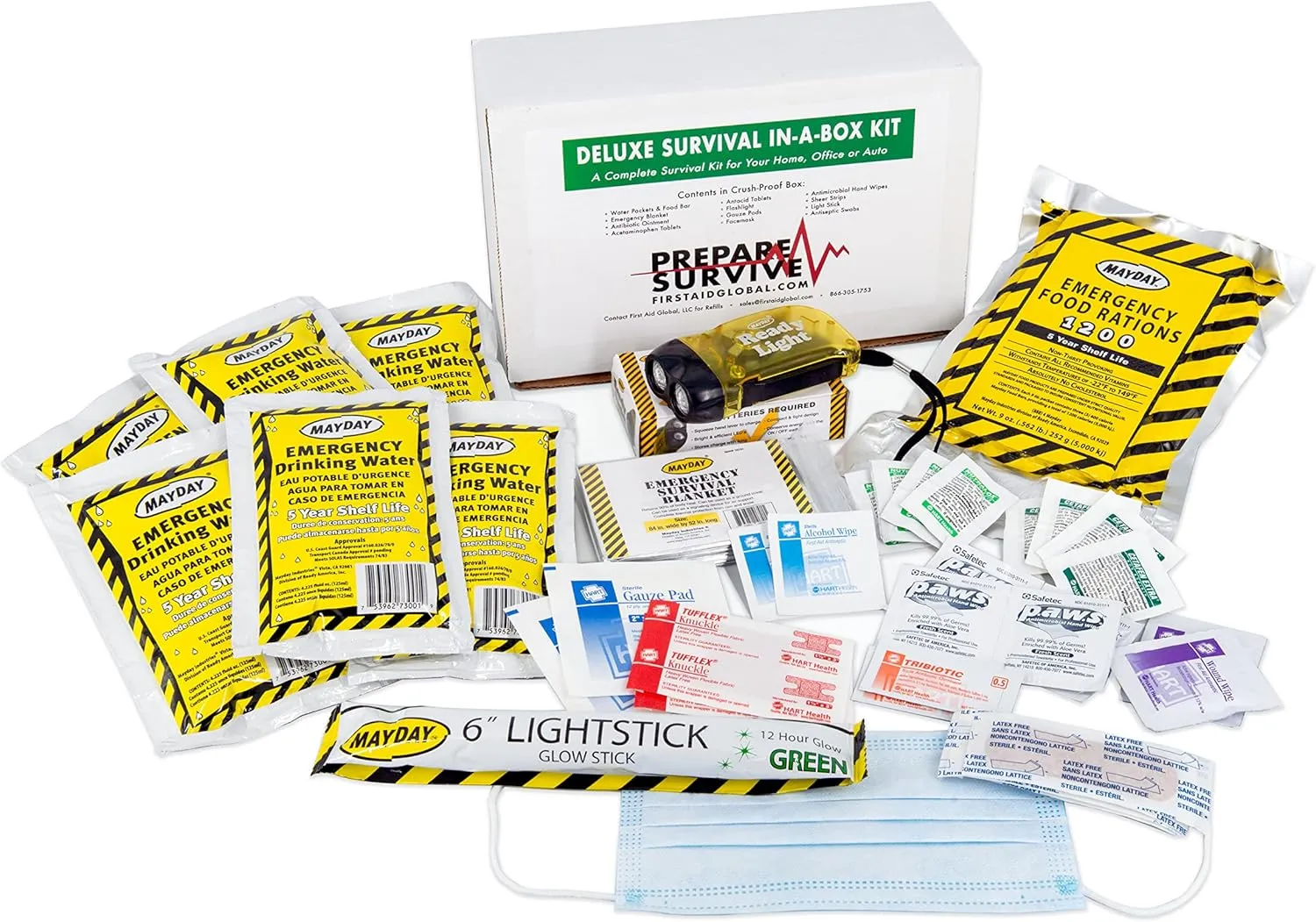First Aid Global - Survival in A Box Emergency Kit