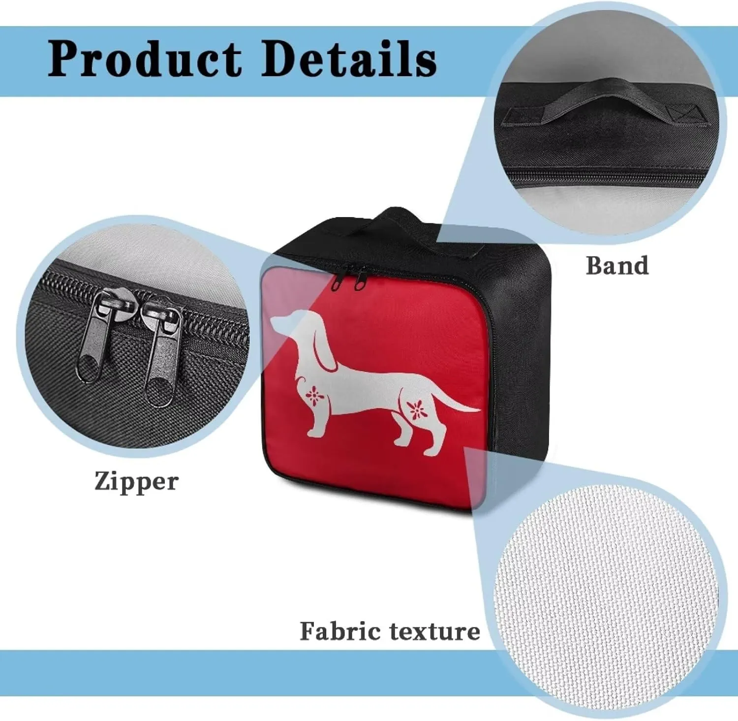 First Aid Kit Organizer Bag Empty Dachshund Travel First Aid Kit Pouch Medical Storage Bag Medium Emergency Survival Pouch Bag for Car Camping Hiking Home Travel Office